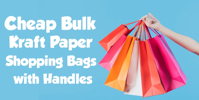 Cheap Bulk Shopping Bags India, Kraft Paper Shopping Bags with Handles