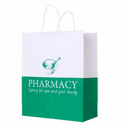 Custom pharmacy paper bag with logo wholesale India