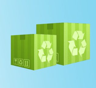 Eco-Friendly Wholesale Packaging Recycled Green Boxes