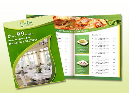 Printed Menu Cards, Menu Card Printing India