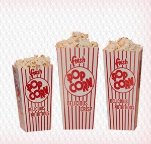 Small Large Popcorn Cups Boxes Wholesale