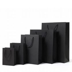 Wholesale Black Paper Carrier Bags Bulk