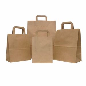 Bulk Brown Kraft Paper Bags with Handles