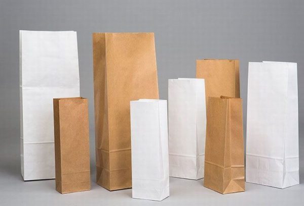 Wholesale Gusseted Block Bottom Paper Bags