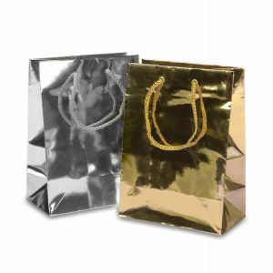 Metallic Euro Tote Paper Shopping Gift Bags