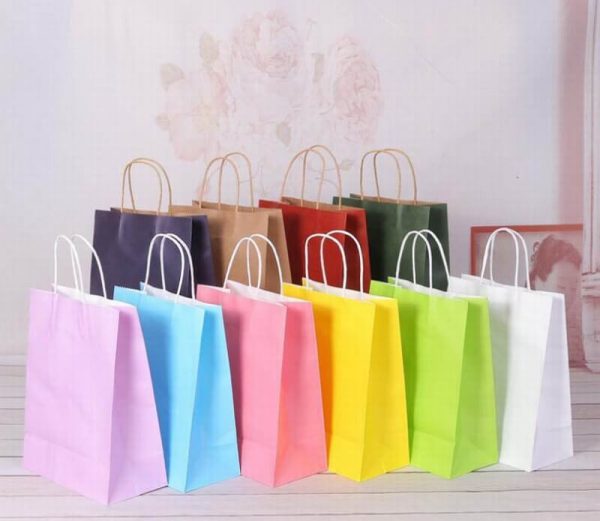 16 x 6 x 19 1/4 India Ink Shopping Bags w/ Handles