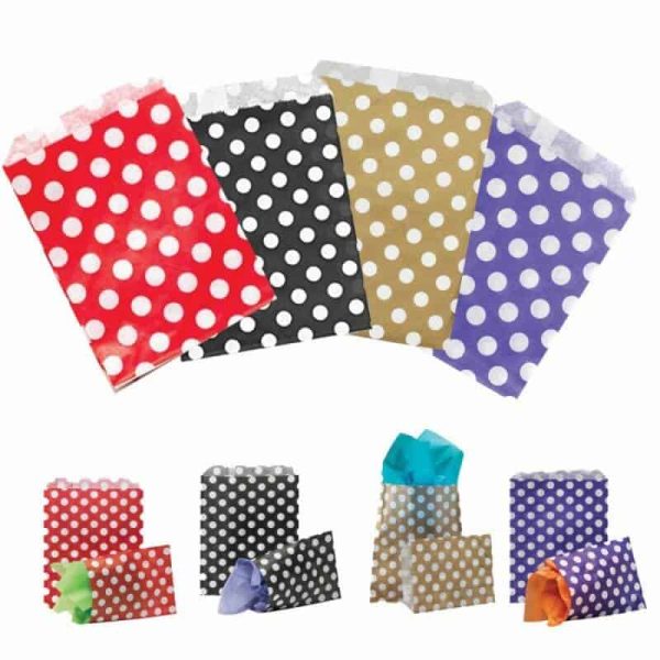 Coloured Polka Dot Counter Bags Wholesale Party Favour Bag