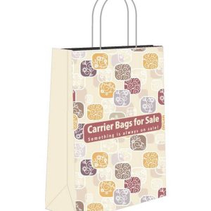 Wholesale Printed Laminated Paper Carrier Shopping Bags