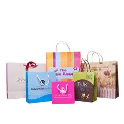 Printed Paper Carrier Bags Wholesale