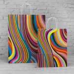 Seventies Twisted Handle Paper Carrier Bags