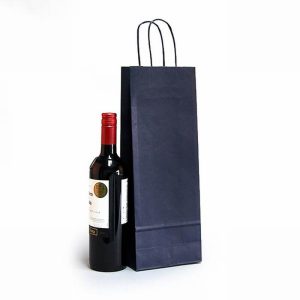 Twisted Handle Wine Paper Carry Bags