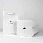 White Gloss Laminated Rope Handle Paper Bags