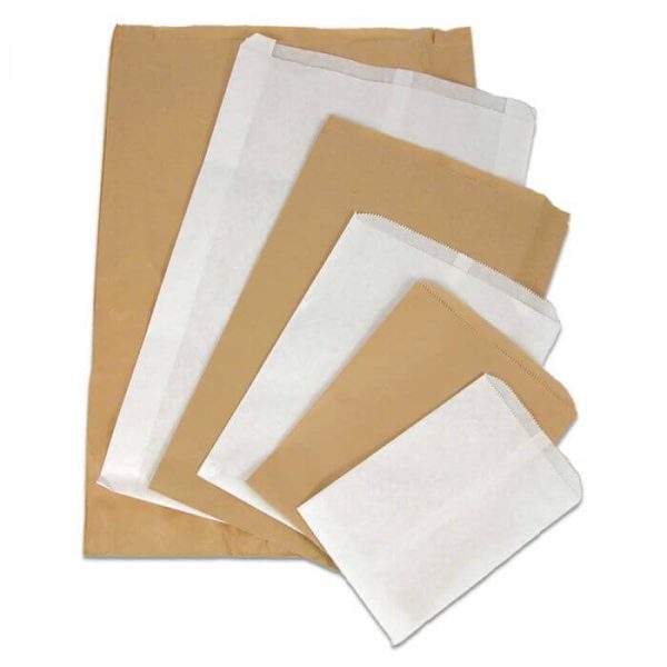 Wholesale Flat Paper Bags, Bulk Carry Bags