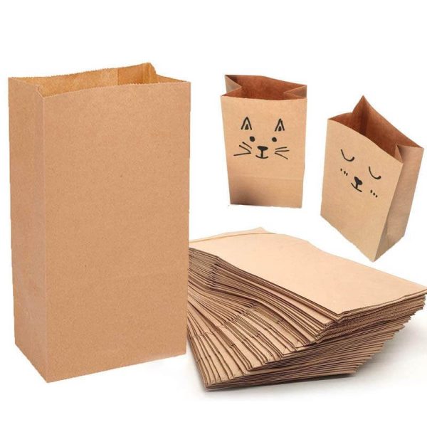 Brown Kraft Bakery Paper Bags Wholesale