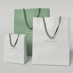 Gift Ribbon Handle Paper Bags Wholesale