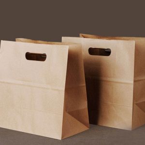 Restaurant Fast Food Takeaway Paper Carrier Bags